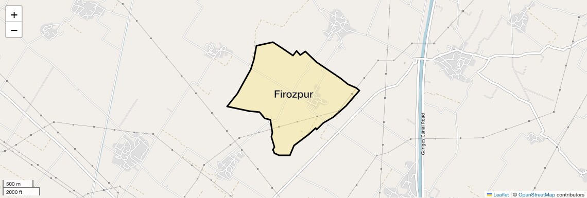 Location Map of Firozpur, Ghaziabad