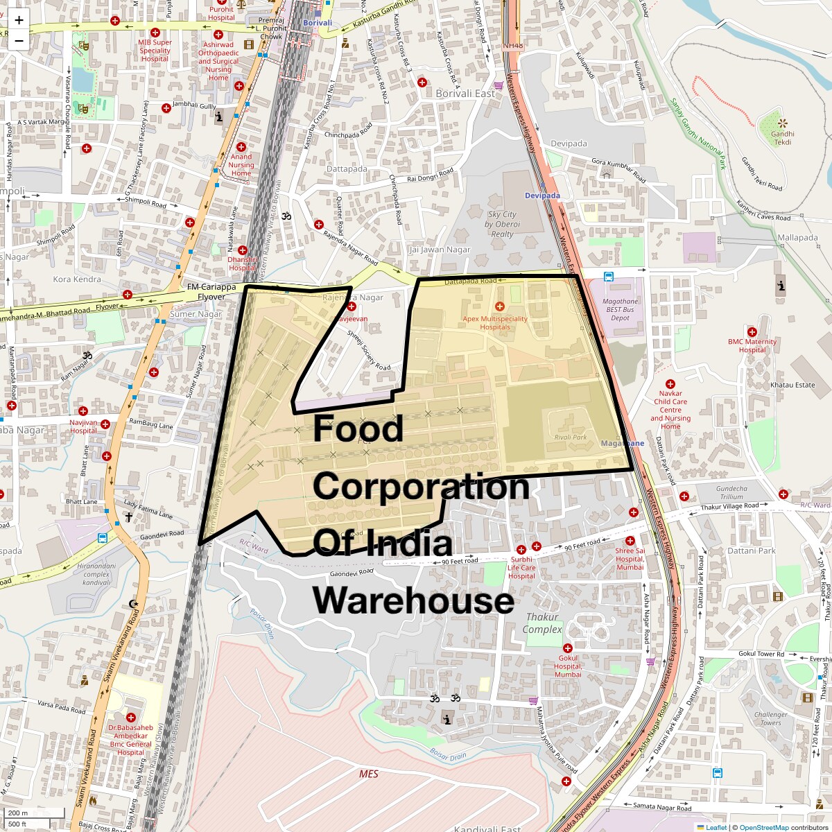 Check Time Travel of Food Corporation Of India Warehouse, Mumbai