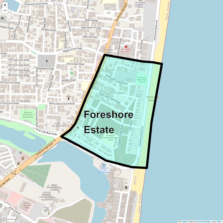 Location Map of Foreshore Estate