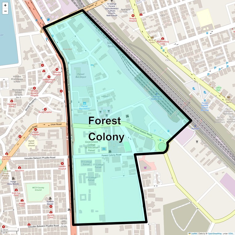 Location Map of Forest Colony