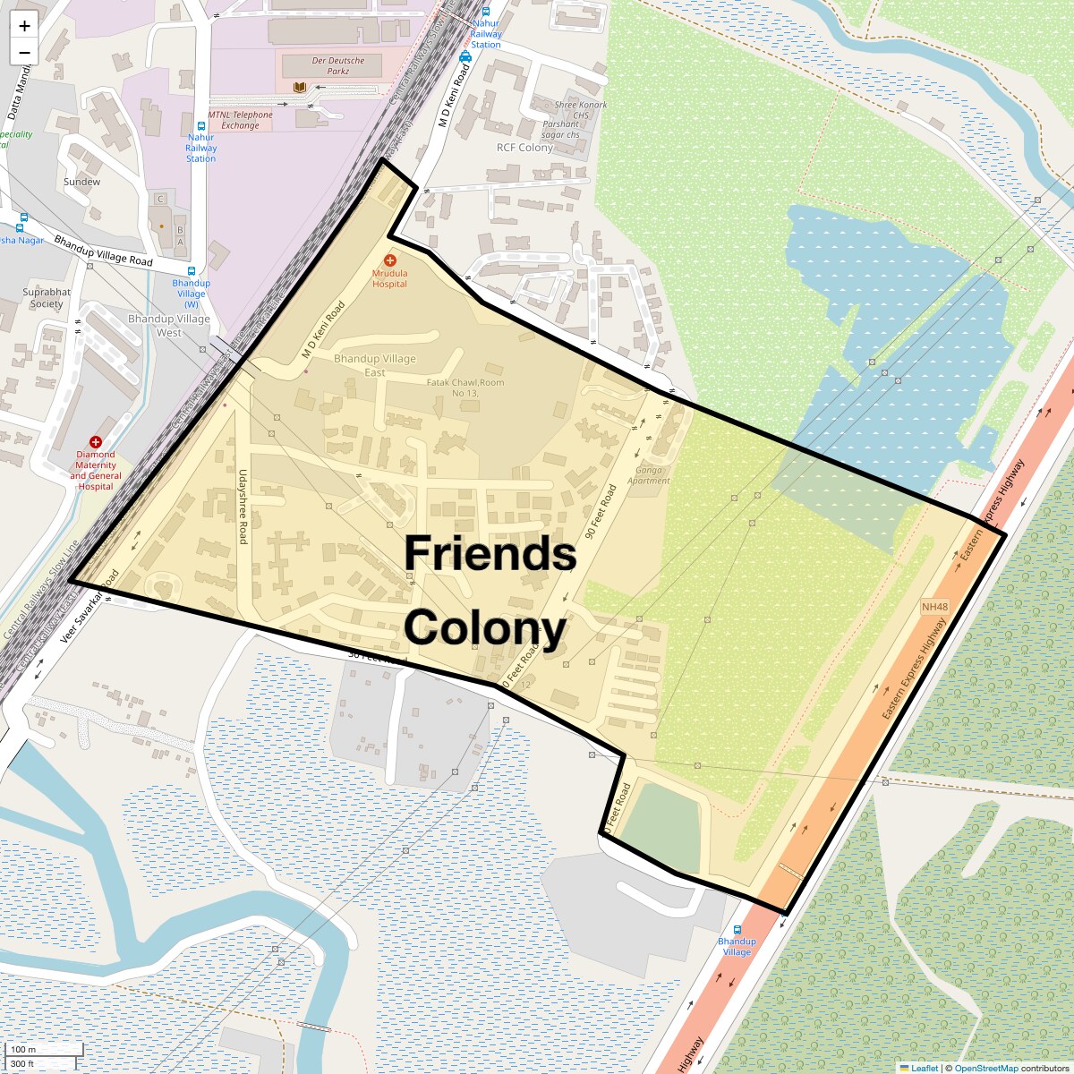 Check Time Travel of Friends Colony, Mumbai