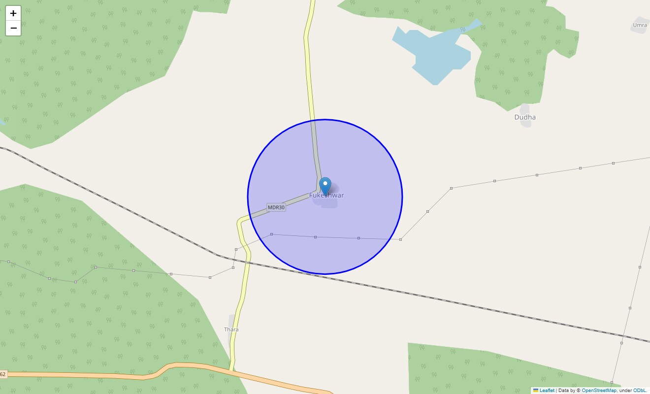 Location Map of Fukeshwar, Nagpur