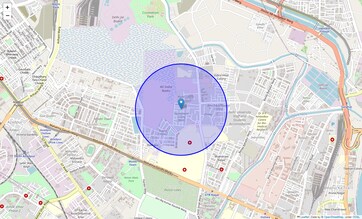 Location Map of G T B Nagar, Delhi