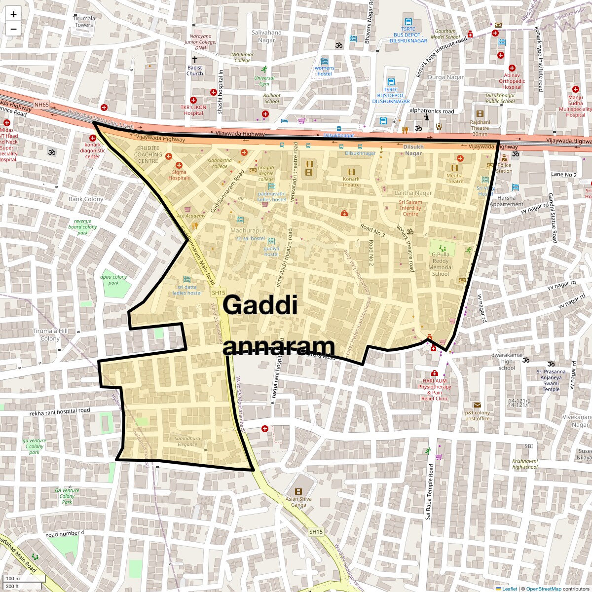 Check Time Travel of Gaddi annaram, Hyderabad