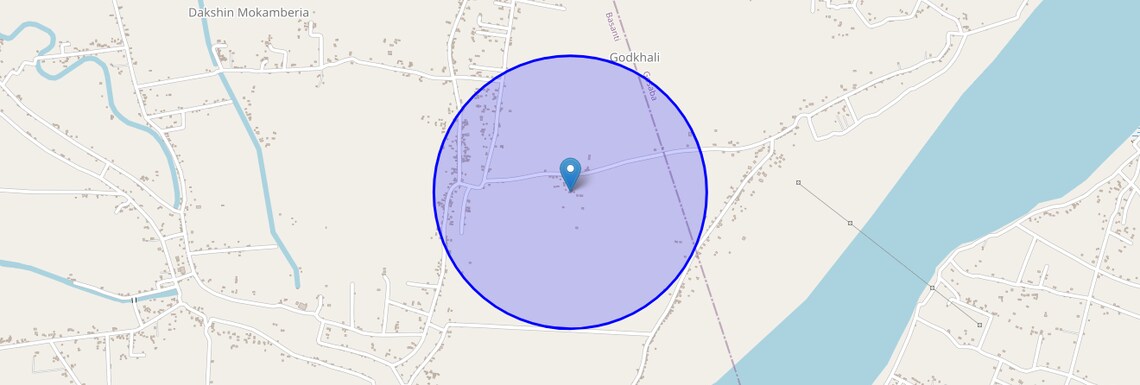 Location Map of Gadkhali, Kolkata