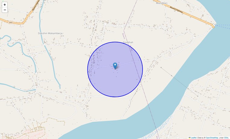 Location Map of Gadkhali