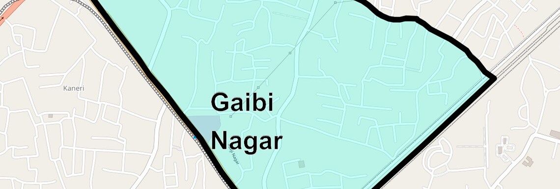 Location Map of Gaibi Nagar, Thane