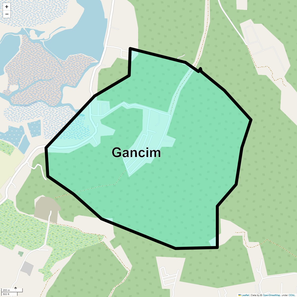 Location Map of Gancim, Goa