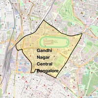 Gandhi Nagar Central Bangalore Map