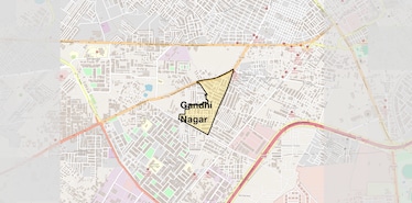 Location Map of Gandhi Nagar, Gurgaon