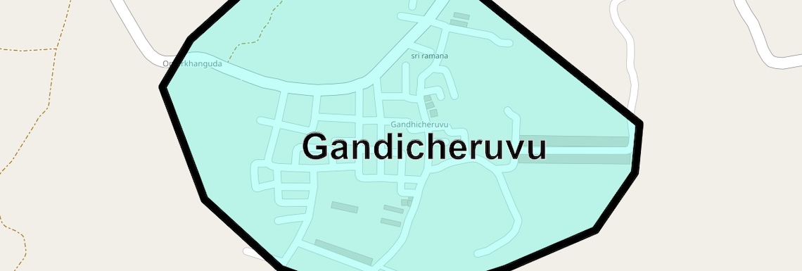 Location Map of Gandicheruvu, Hyderabad