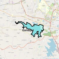 Gandipet Map