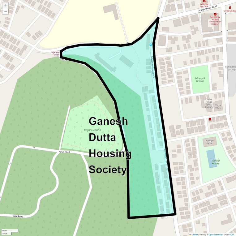 Location Map of Ganesh Dutta Housing Society