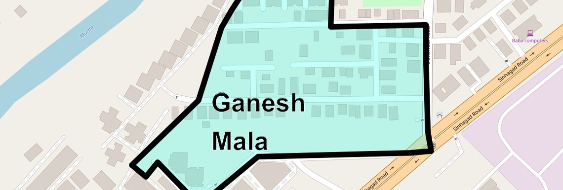Location Map of Ganesh Mala, Pune