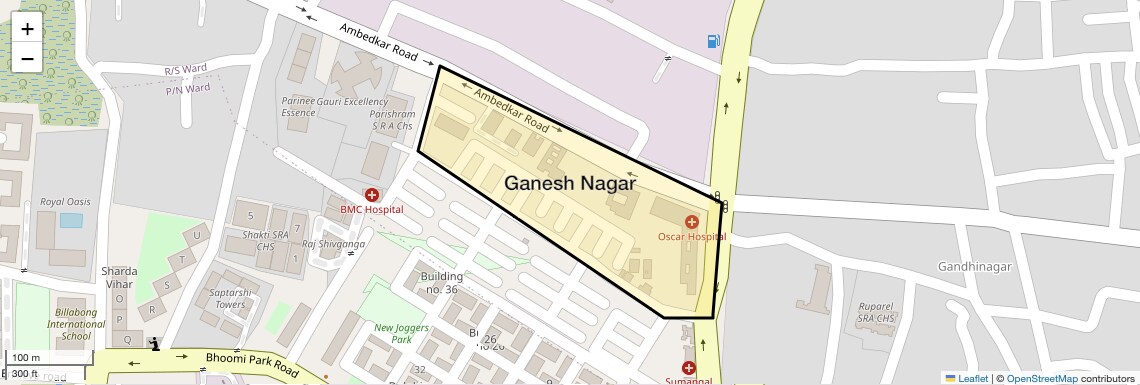 Location Map of Ganesh Nagar, Mumbai