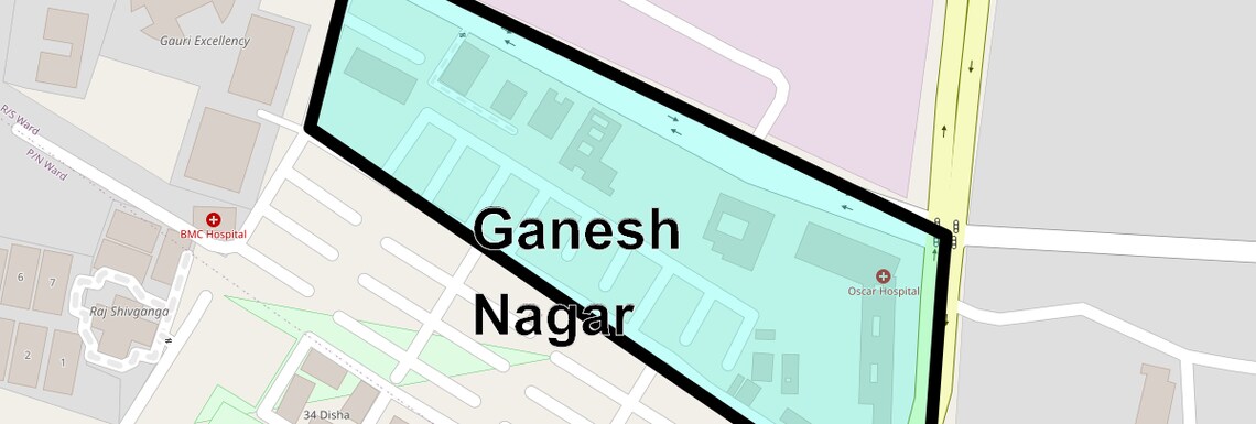 Location Map of Ganesh Nagar, Mumbai