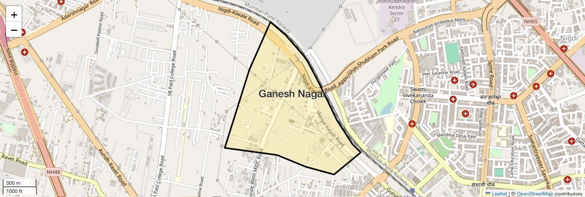 Location Map of Ganesh Nagar, Pune