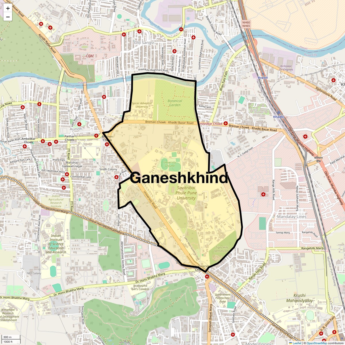 Ganeshkhind Map