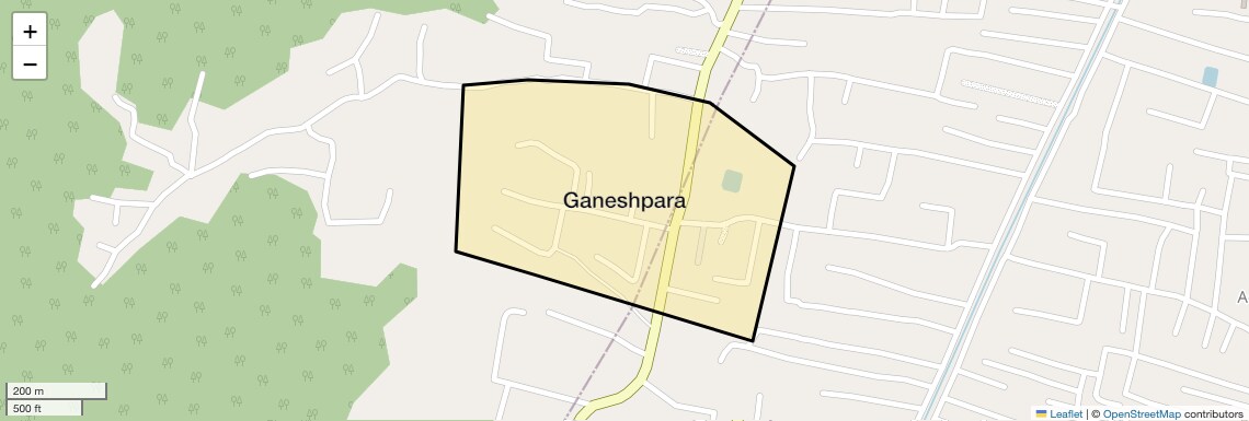 Location Map of Ganeshpara, Guwahati