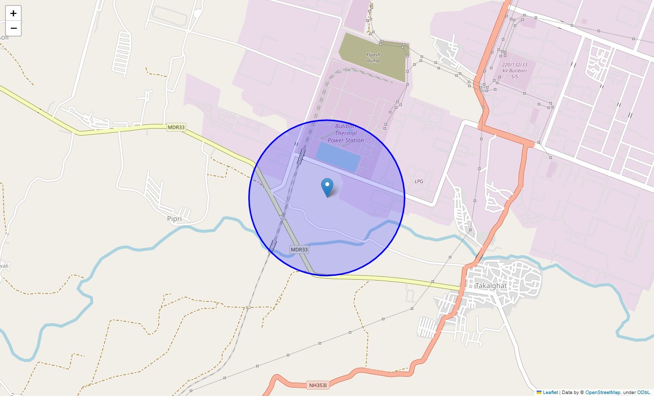 Location Map of Gangapur, Nagpur