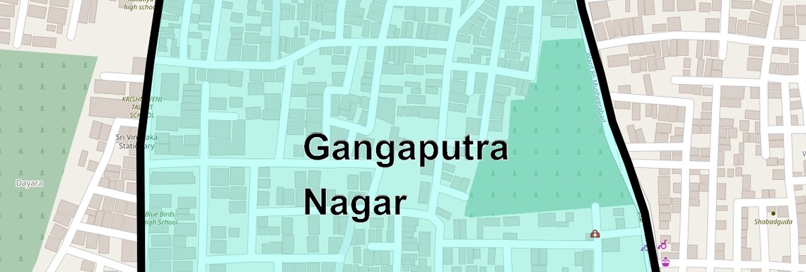 Location Map of Gangaputra Nagar, Hyderabad