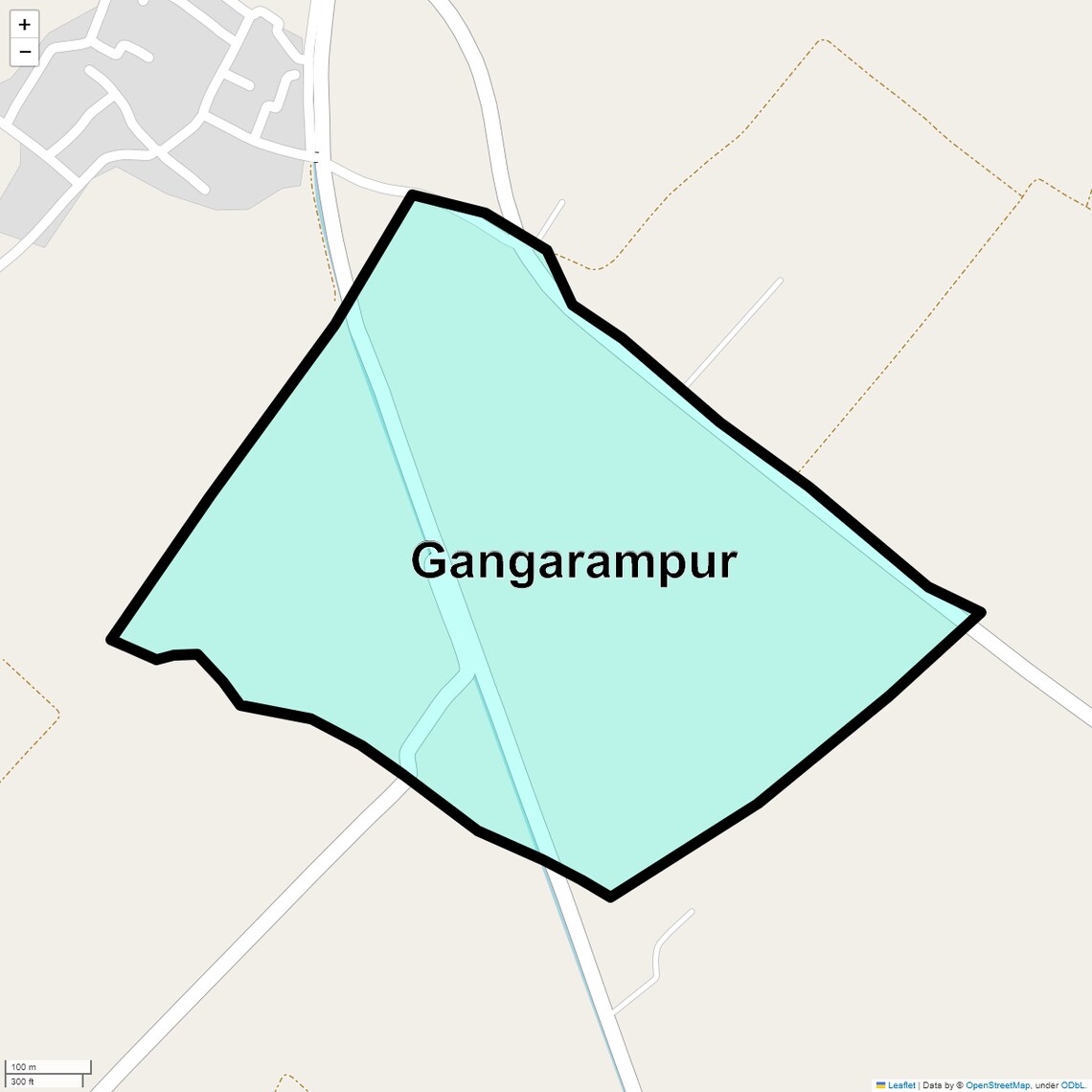Location Map of Gangarampur, Ghaziabad