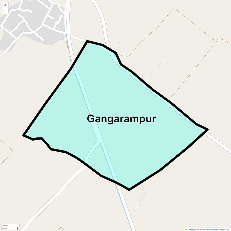 Location Map of Gangarampur