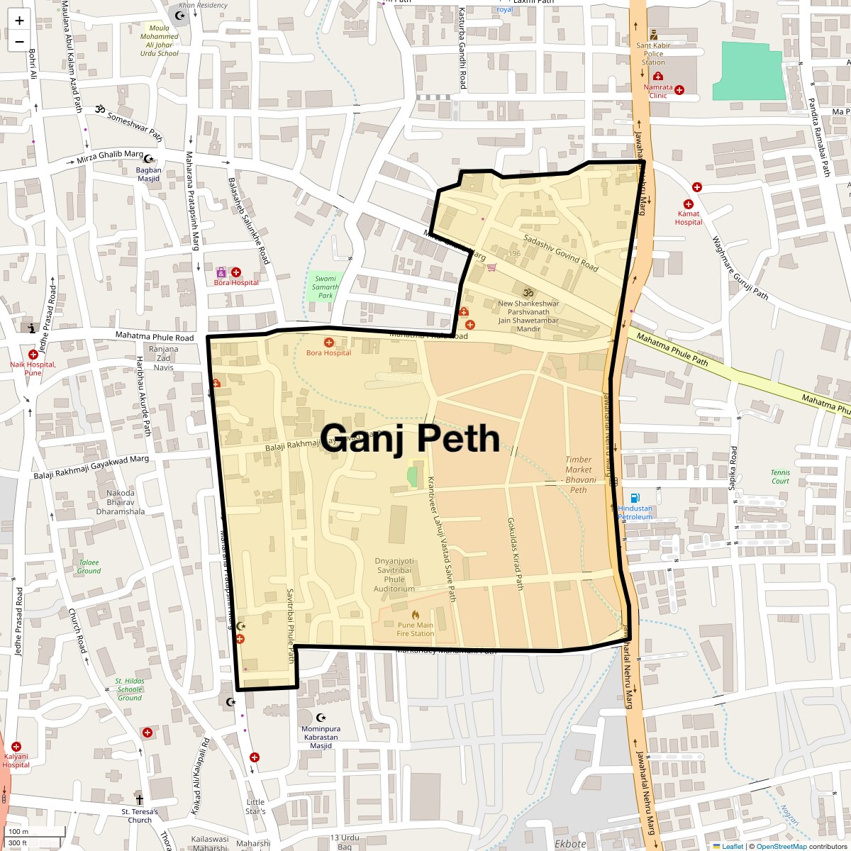 Check Time Travel of Ganj Peth, Pune