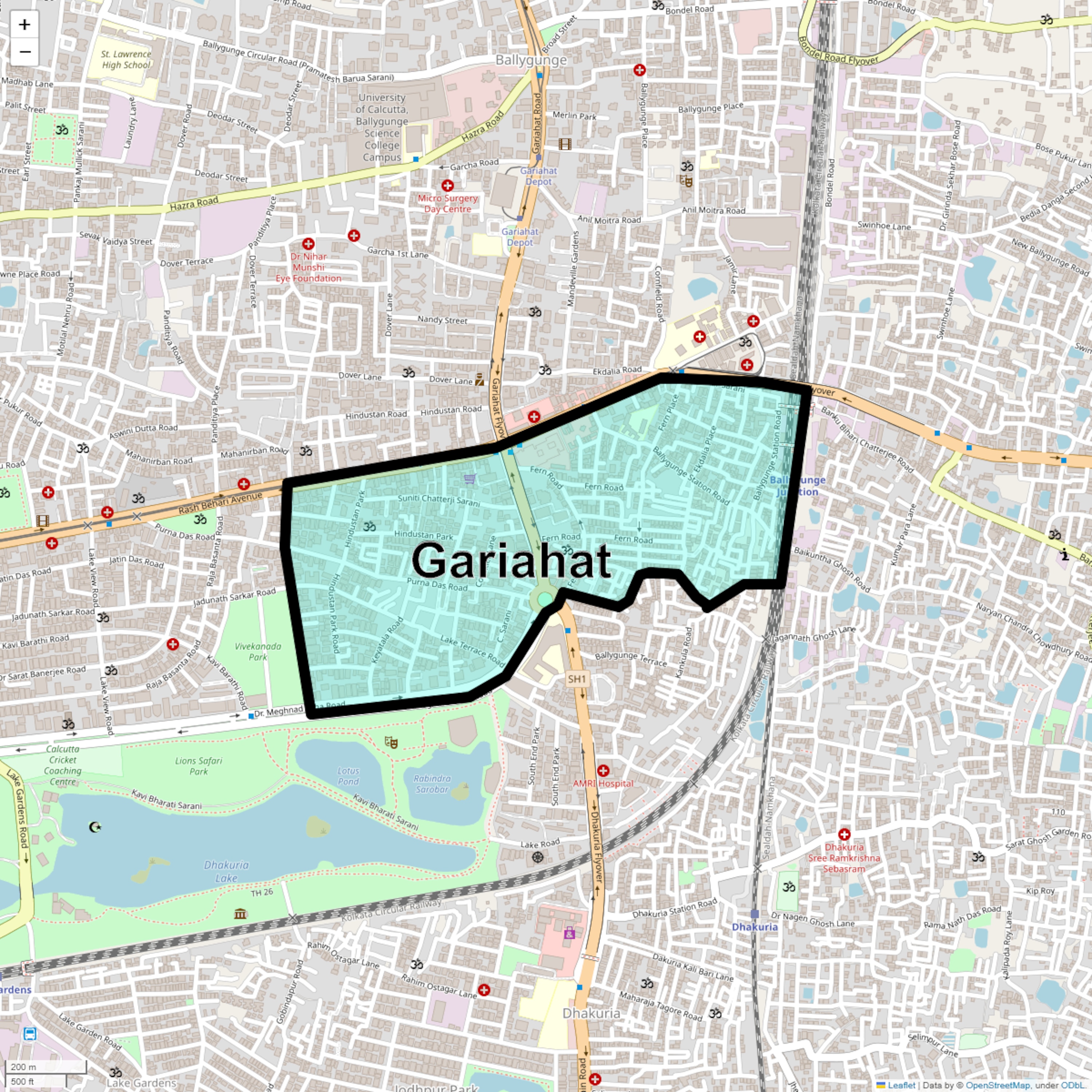 South End Park, Kolkata Map, Photos and Videos, Property Rates