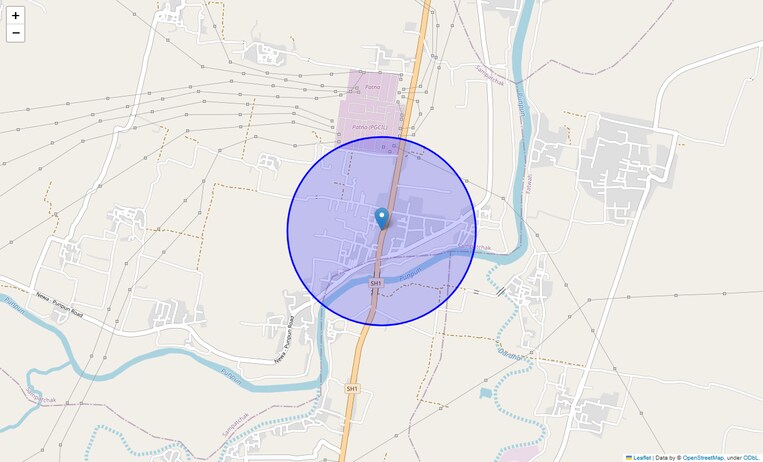 Location Map of Gaurichak