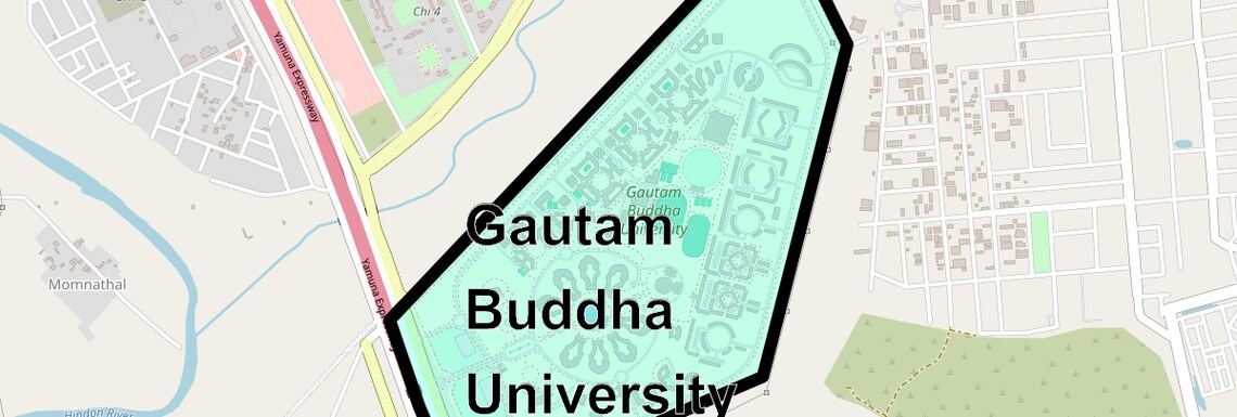 Location Map of Gautam Buddha University, Greater Noida