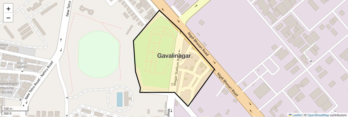 Location Map of Gavalinagar, Pune