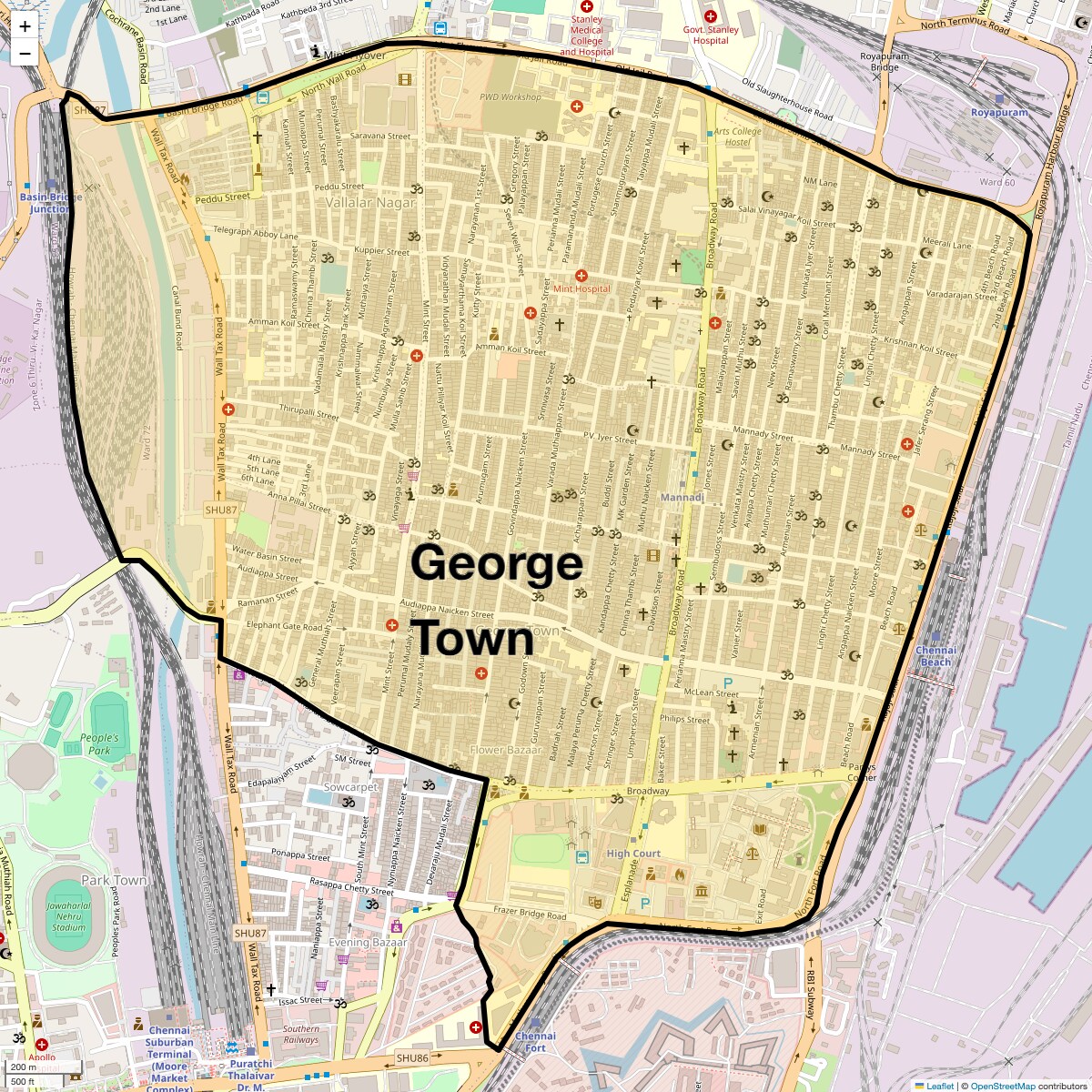 Check Time Travel of George Town, Chennai