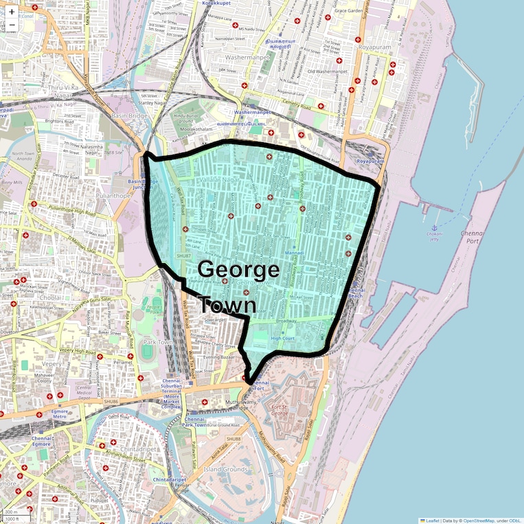 Location Map of George Town