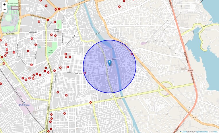 Location Map of Ghanchiwad