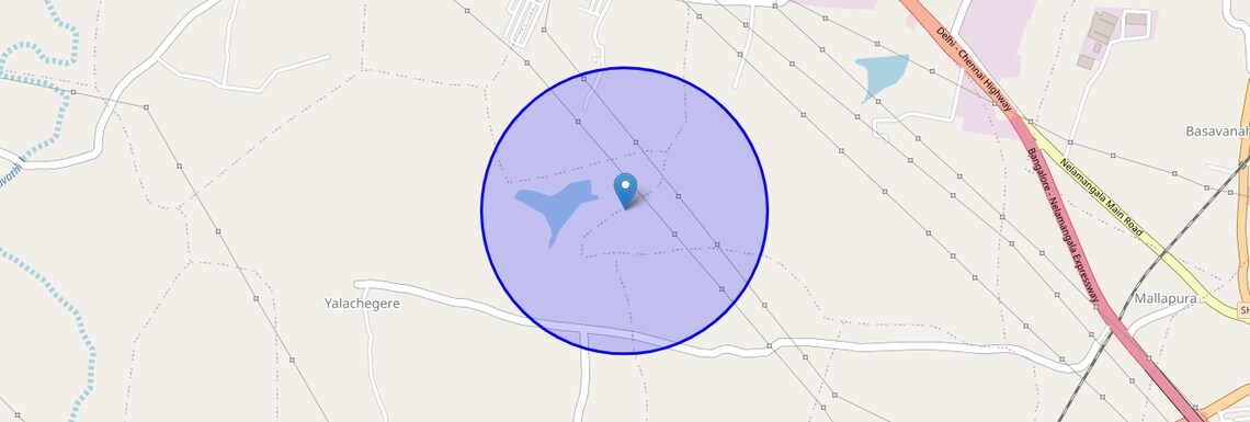 Location Map of Ghandragulupura, Bangalore