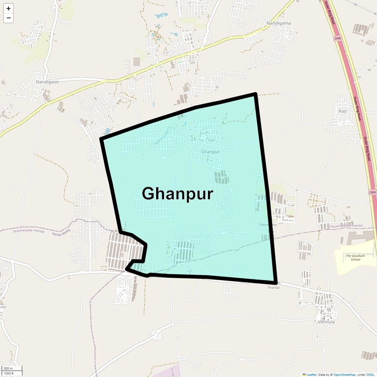 Location Map of Ghanpur