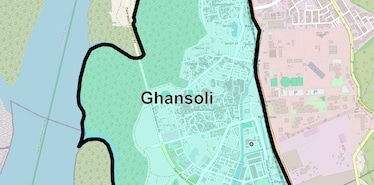 Location Map of Ghansoli, Navi Mumbai