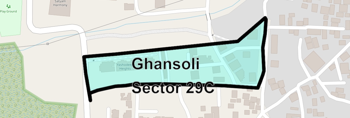 Location Map of Ghansoli Sector 29C, Navi Mumbai
