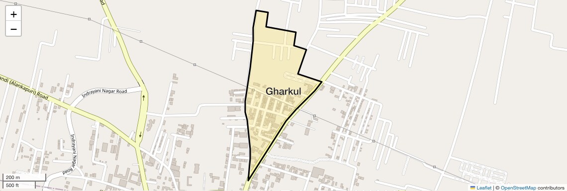 Location Map of Gharkul, Pune