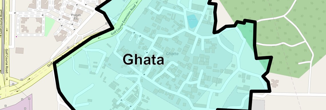 Location Map of Ghata, Gurgaon