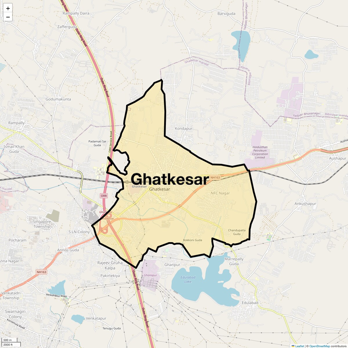 Check Time Travel of Ghatkesar, Hyderabad