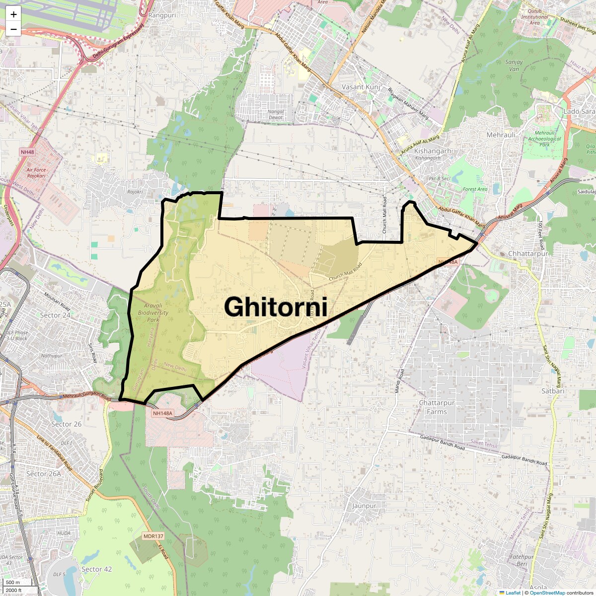 Check Time Travel of Ghitorni, Delhi