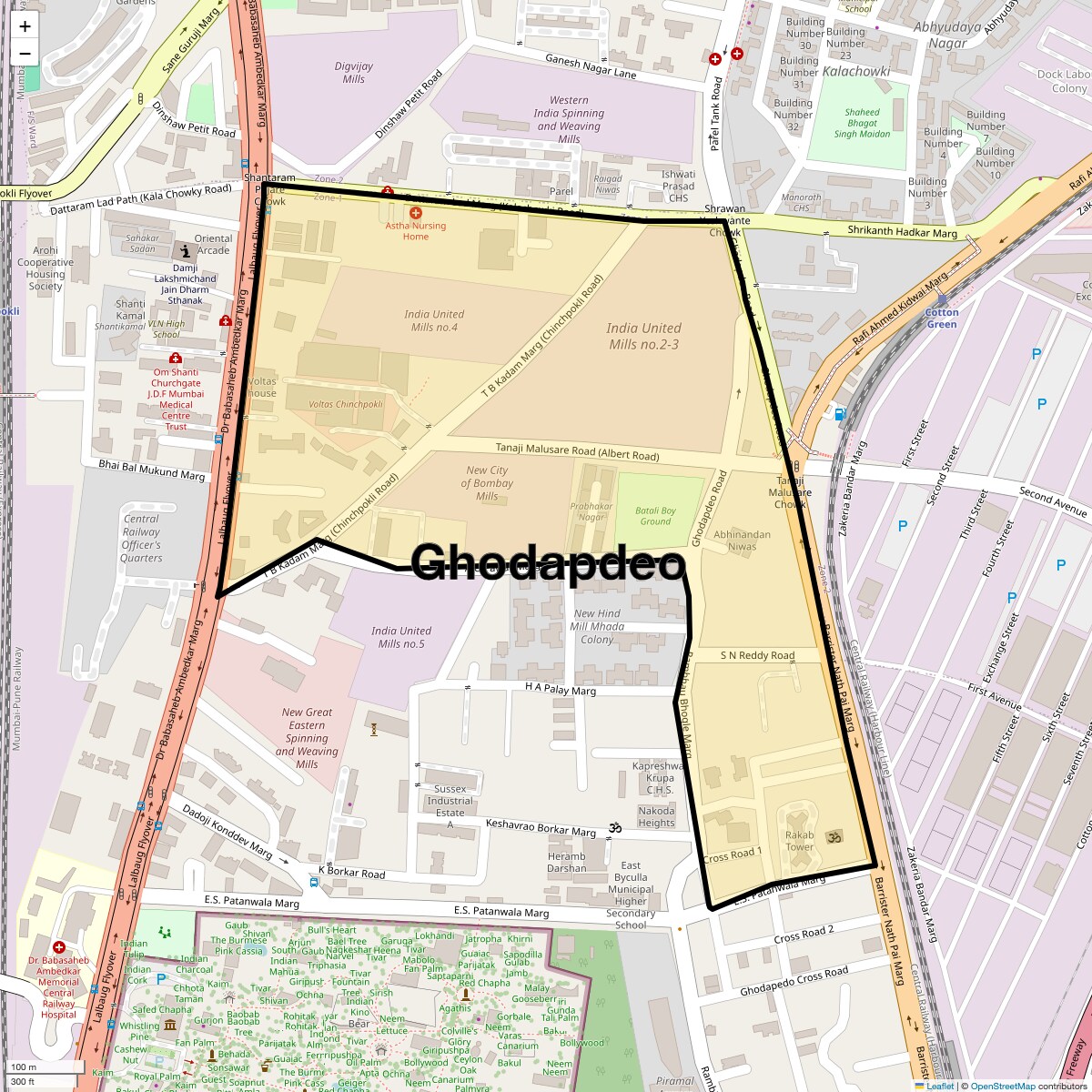 Location Map of Ghodapdeo, Mumbai