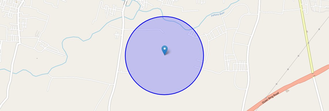 Location Map of Ghogali, Nagpur