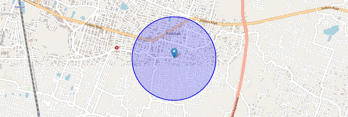 Location Map of Ghola, Kolkata