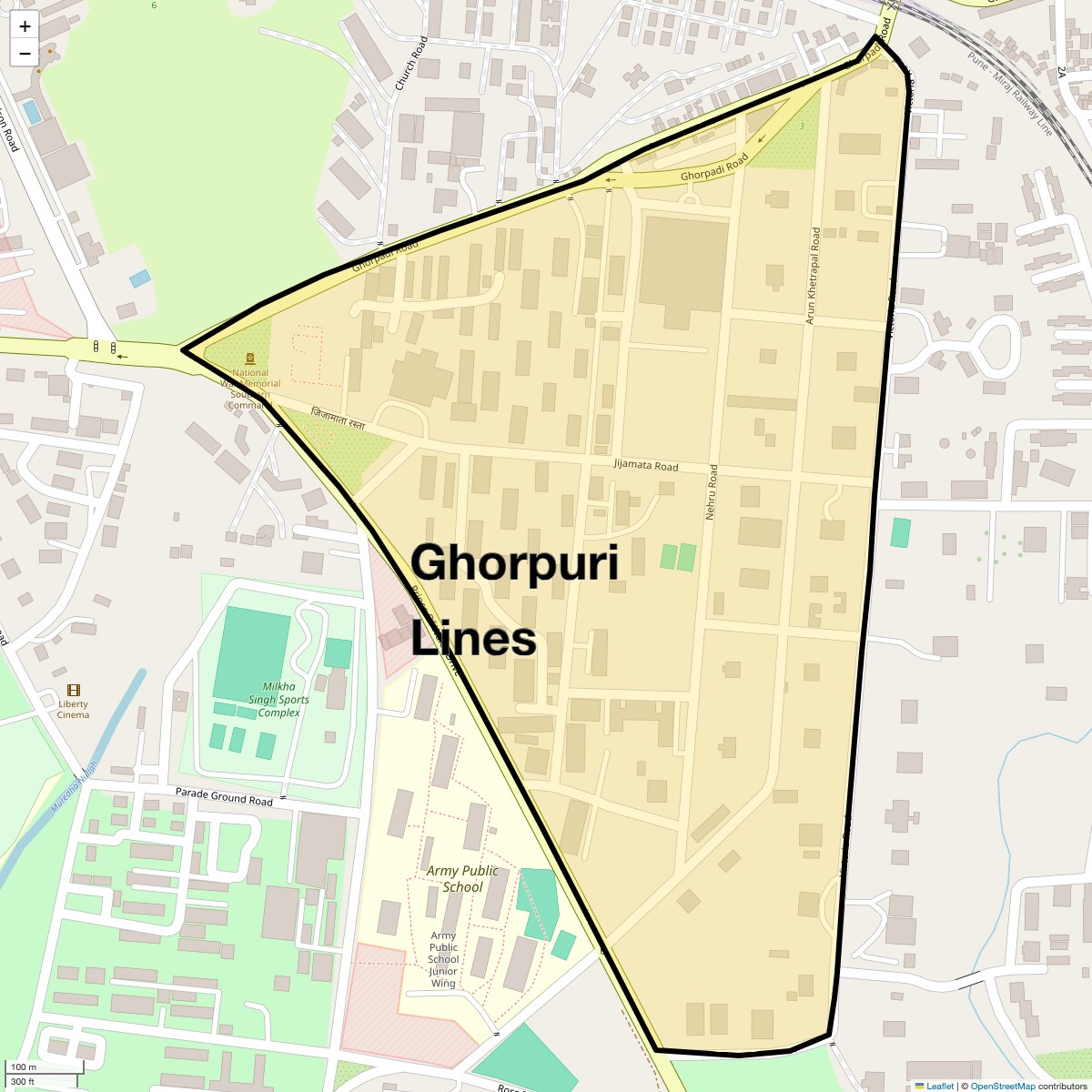 Check Time Travel of Ghorpuri Lines, Pune