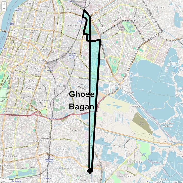 Location Map of Ghose Bagan