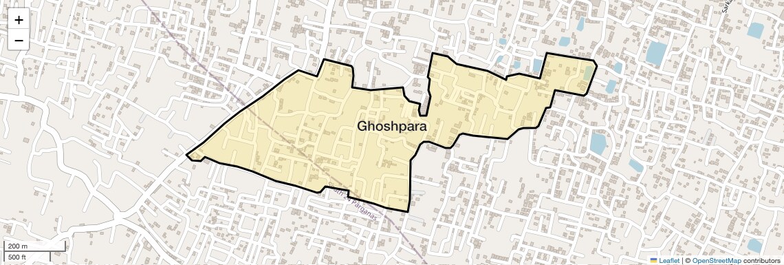 Location Map of Ghoshpara, Kolkata