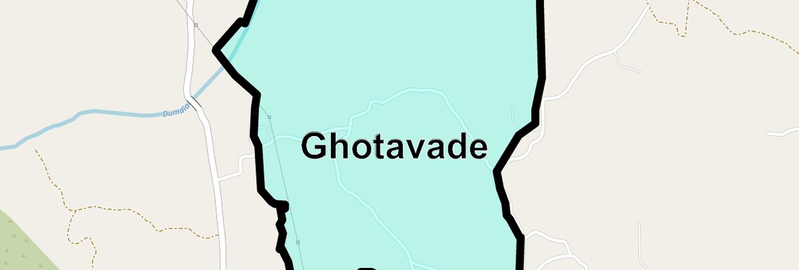 Location Map of Ghotavade, Thane